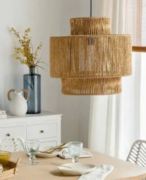 Đèn Thả Hình Trụ Quấn Thừng