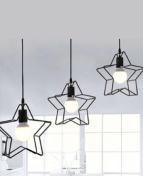 Đèn Thả Trần Hình Ngôi Sao Kép KHP TH0045