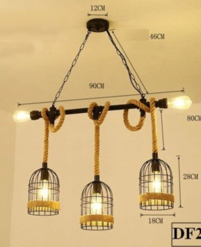 Bộ Thả 3 Đèn Hình Lồng Chim