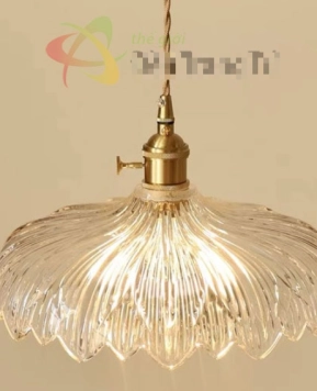ĐÈN THẢ TRANG TRÍ THỦY TINH TRONG CÁNH HOA CÁCH ĐIỆU TT54