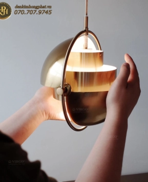 ĐÈN THẢ TRANG TRÍ CHỤP HỢP KIM XOAY CAO CẤP P4721B