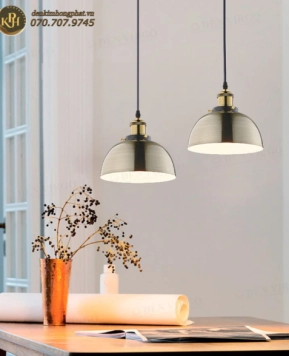 ĐÈN THẢ TRANG TRÍ CÔNG NGHIỆP MÀU ĐỒNG CỔ ĐIỂN PN601/1