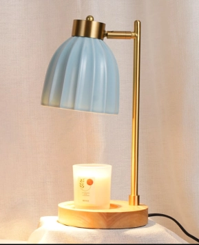 Đèn bàn trang trí đế gỗ ủ nến thơm  KHPRX183R