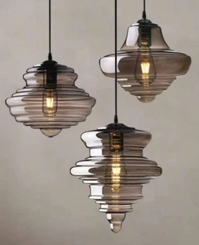 Đèn thả thủy tinh lò xo ABC VT140925